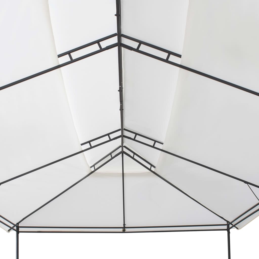 Gazebo 600x298x270 cm Bianco 180g/m² cod mxl 66033