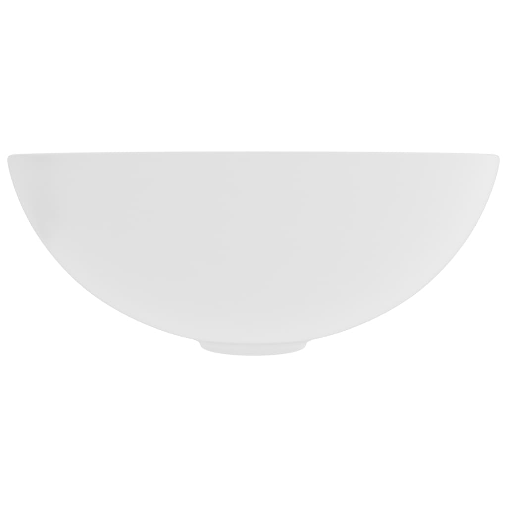 Lavandino da Bagno in Ceramica Bianco Opaco Rotondo cod mxl 50382
