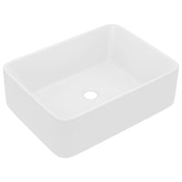 Lavandino Luxury Bianco Opaco 41x30x12 cm in Ceramica 147042