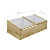 Serre 2 pz in Legno di Pino Impregnato 100x50x35 cm 3055329