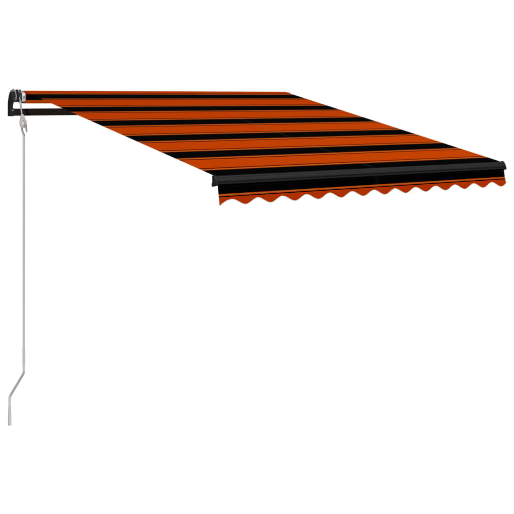 Tenda da Sole Retrattile Automatica 300x250cm Arancione Marrone cod mxl 43605