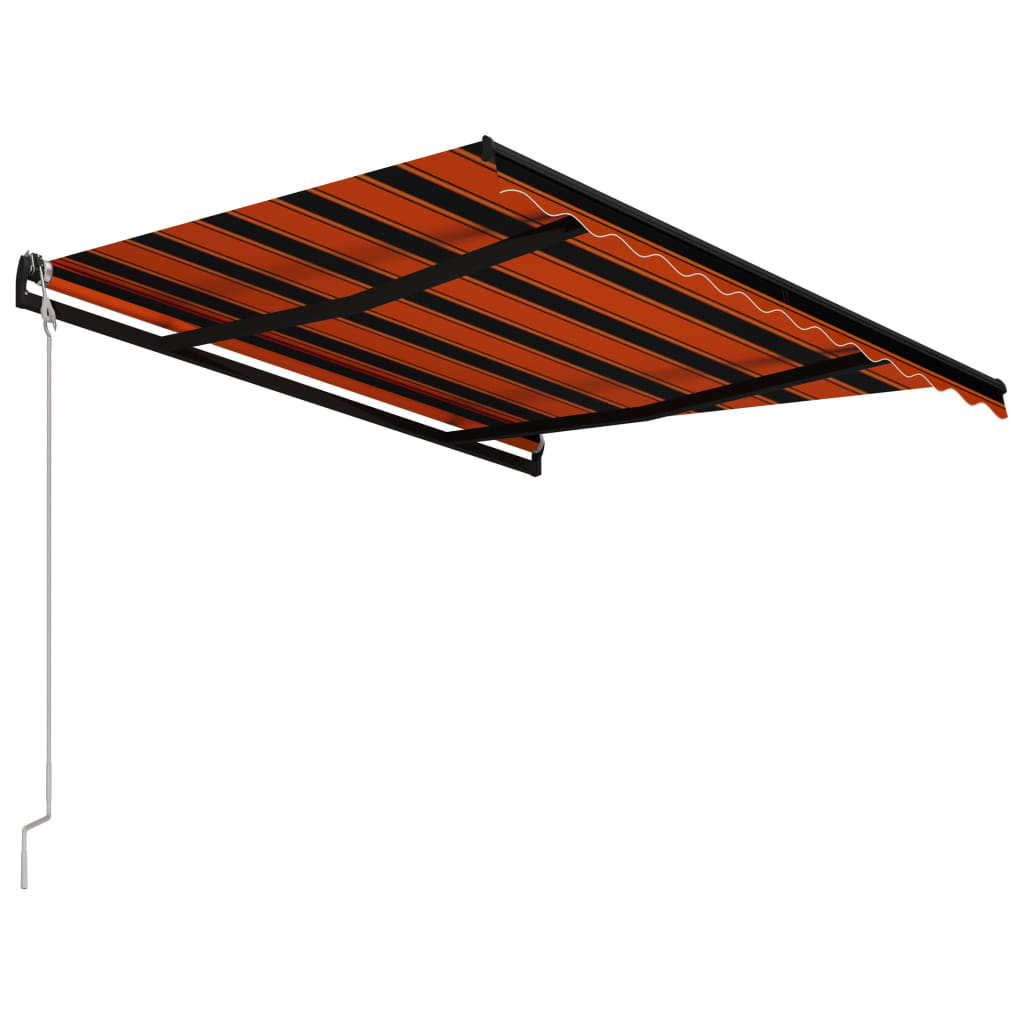 Tenda da Sole Retrattile Automatica 300x250cm Arancione Marrone cod mxl 43605