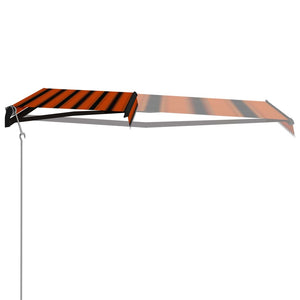 Tenda da Sole Retrattile Automatica 400x300cm Arancio e Marrone