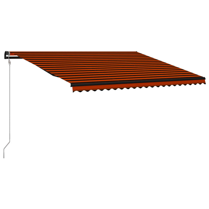 Tenda da Sole Retrattile Automatica 500x300cm Arancio e Marrone 3055269