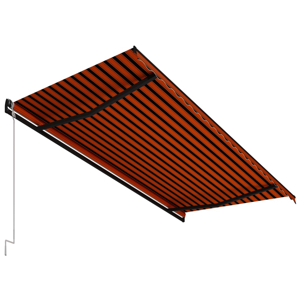 Tenda da Sole Retrattile Automatica 500x300cm Arancio e Marrone 3055269