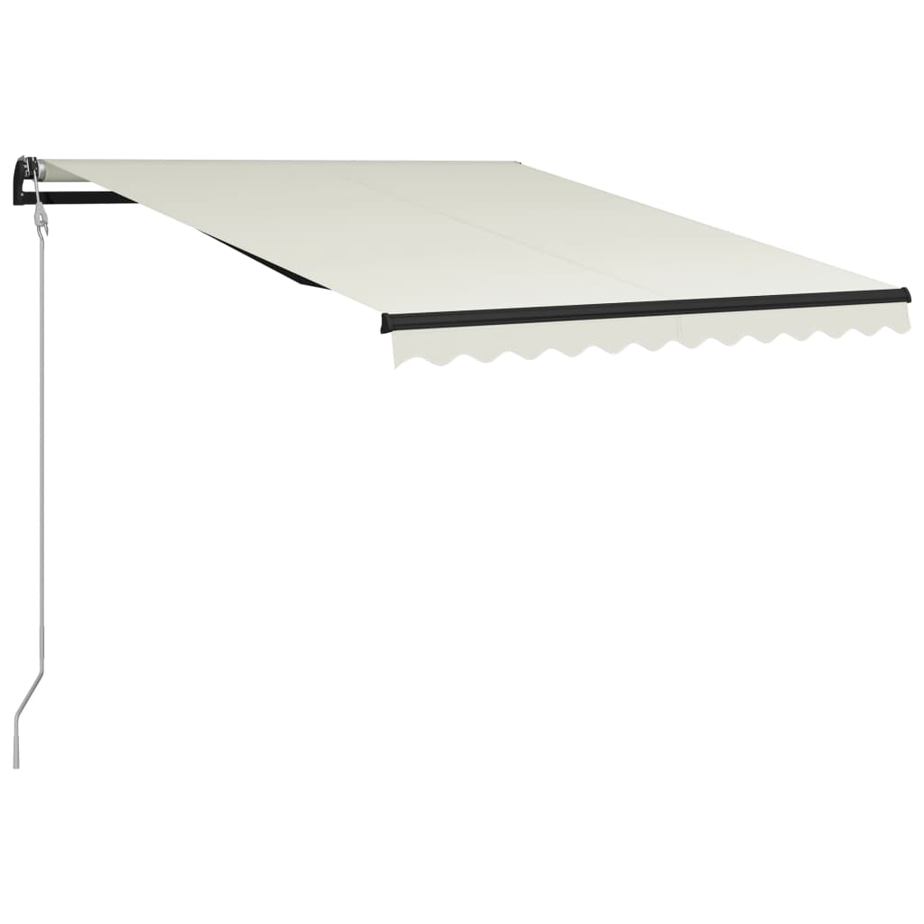 Tenda da Sole con Sensore Vento e LED 300x250 cm Crema cod mxl 57612