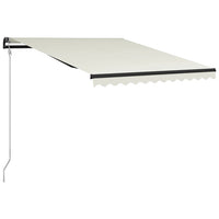 Tenda da Sole con Sensore Vento e LED 300x250 cm Crema cod mxl 57612