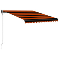 Tenda da Sole Retrattile Sensore LED 300x250cm Arancio Marrone