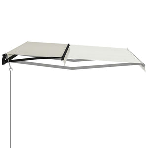 Tenda da Sole Retrattile Sensore Vento e LED 600x300cm Crema