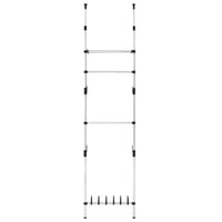 Sistema per Guardaroba Telescopico Aste Mensole in Alluminio 321107