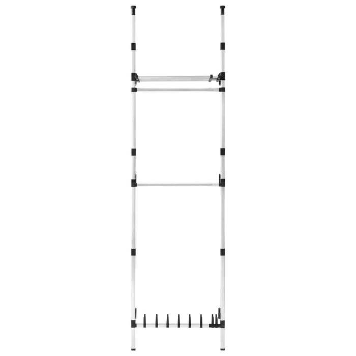 Sistema Telescopico per Guardaroba Aste Mensole in Alluminio 321114