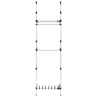 Sistema Telescopico per Guardaroba Aste Mensole in Alluminio 321114