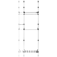 Sistema Telescopico per Guardaroba Aste Mensole in Alluminio 321114