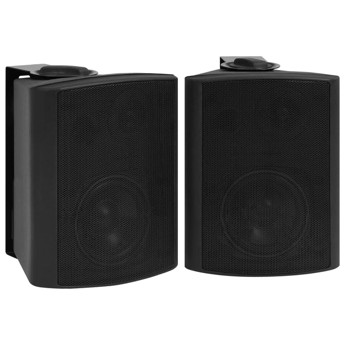 Altoparlanti Stereo da Parete 2 pz Neri Interni Esterni 100 W