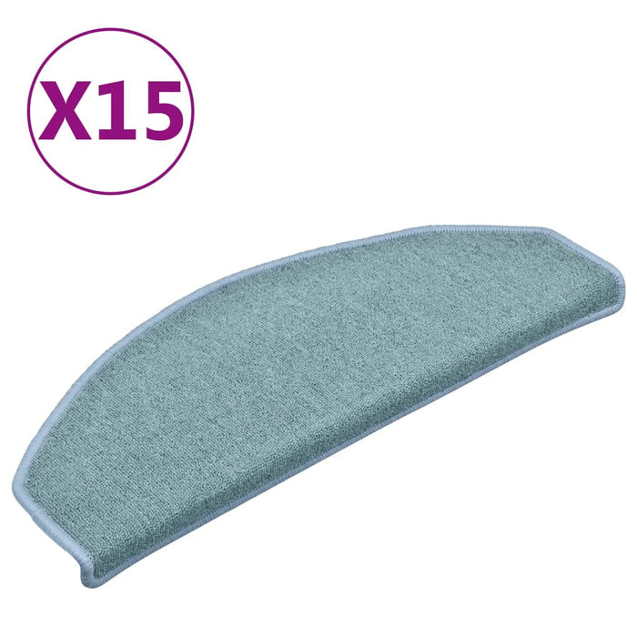 Tappetini per Scale 15 pz Blu 65x24x4 cm cod mxl 75007