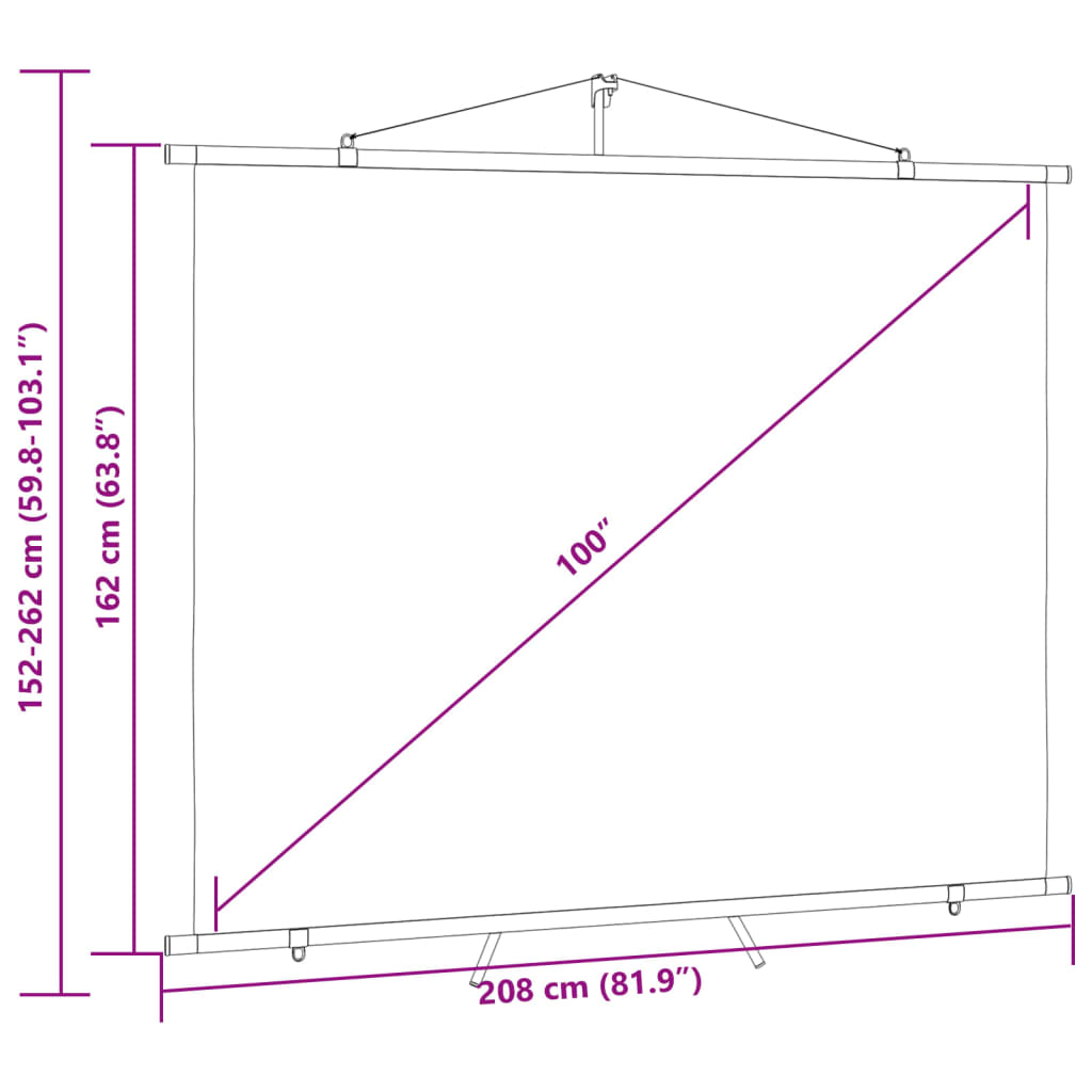 Schermo di Proiezione con Treppiedi 100" 4:3 51407