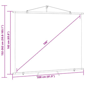 Schermo di Proiezione con Treppiedi 100" 4:3 51407