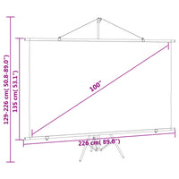 Schermo di Proiezione con Treppiedi 100" 16:9 51413