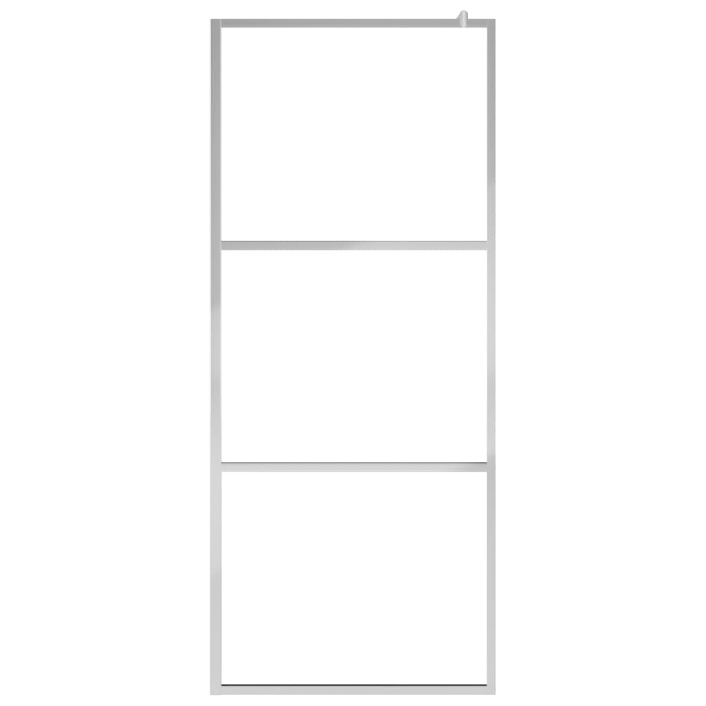 Parete per Doccia Walk-in in Vetro Trasparente ESG 80x195 cm cod mxl 53171