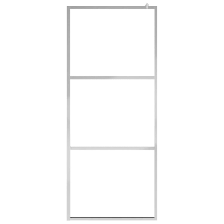 Parete per Doccia Walk-in in Vetro Trasparente ESG 80x195 cm cod mxl 53171