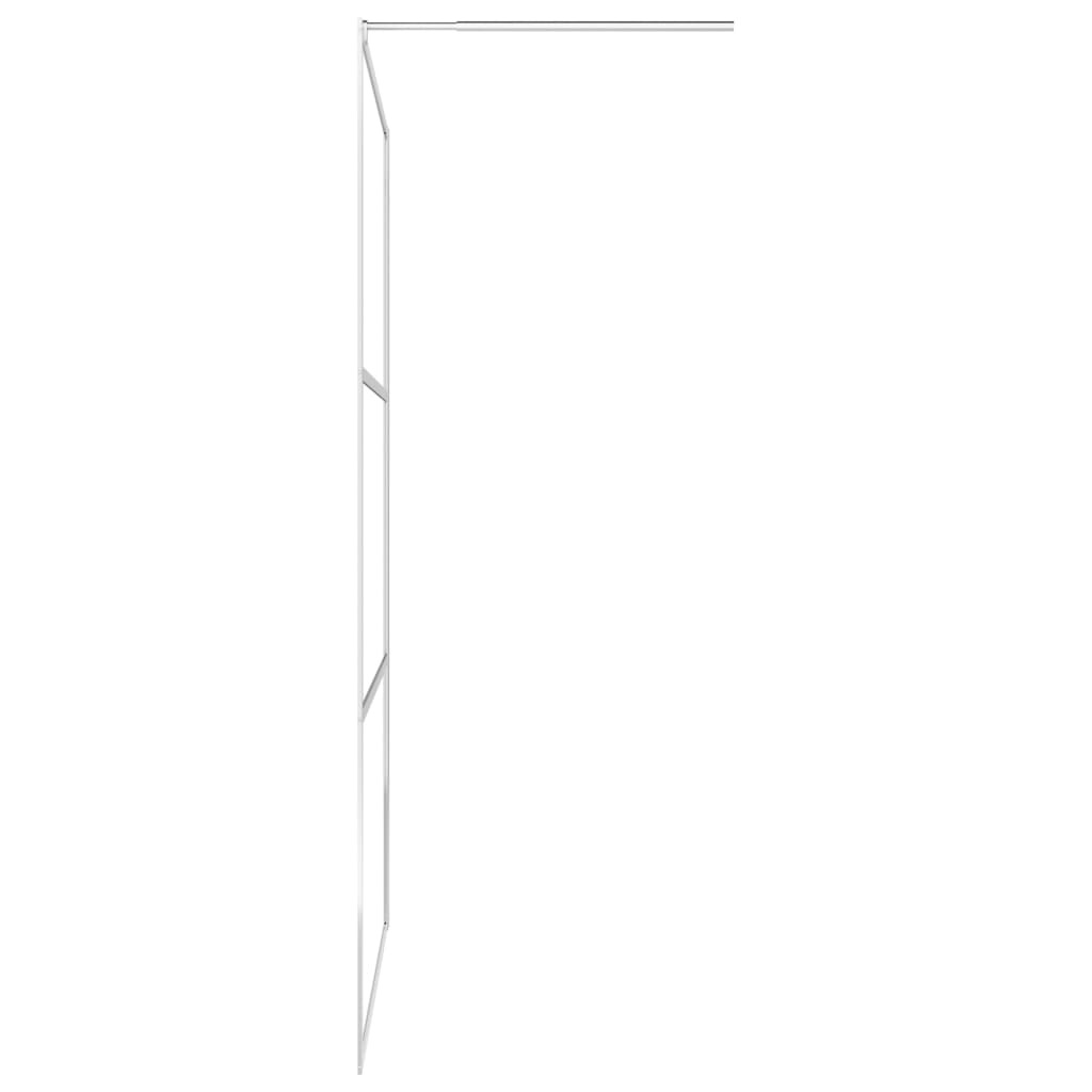 Parete per Doccia Walk-in in Vetro Trasparente ESG 80x195 cm cod mxl 53171