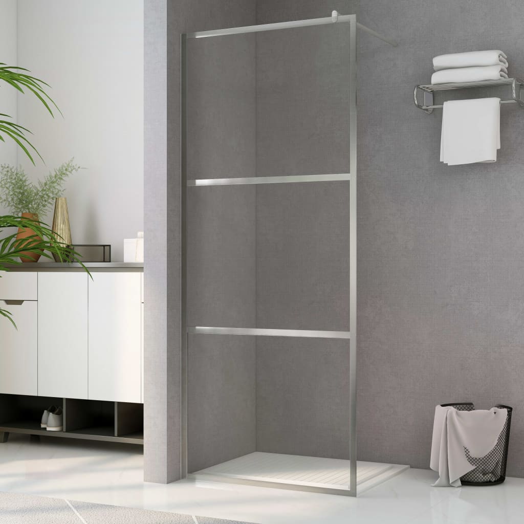 Parete per Doccia Walk-in in Vetro Trasparente ESG 80x195 cm cod mxl 53171