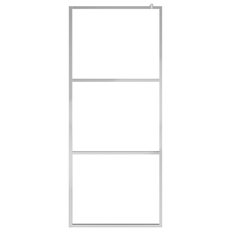 Parete per Doccia Walk-in Vetro Semi Smerigliato ESG 80x195 cm