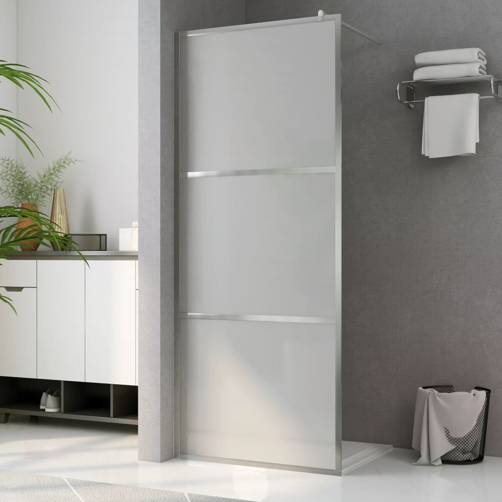 Parete per Doccia Walk-in in Vetro Smerigliato ESG 80x195 cm cod mxl 42435