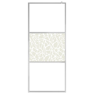 Parete per Doccia Walk-in in Vetro ESG Design Pietra 100x195 cm