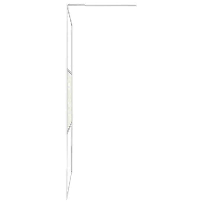 Parete per Doccia Walk-in in Vetro ESG Design Pietra 100x195 cm 146652