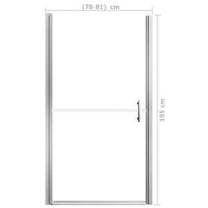 Porta per Doccia in Vetro Temperato Smerigliato 81x195 cm cod mxl 49066