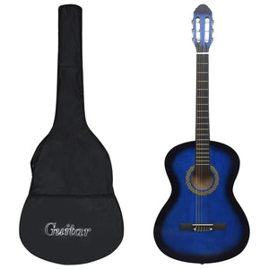 Chitarra Classica per Principianti con Custodia Blu 4/4 39" 3055599