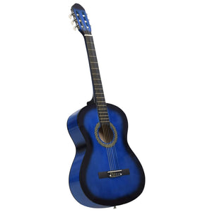 Chitarra Classica per Principianti con Custodia Blu 4/4 39"cod mxl 72400