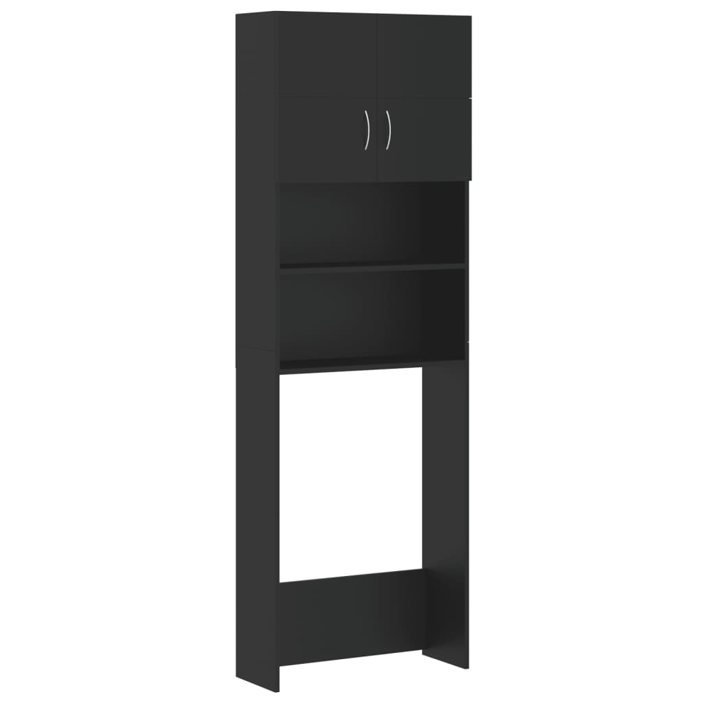 Set Mobili per Lavatrice Nero in Truciolato 3055637