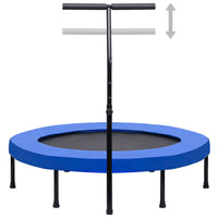 Trampolino da Fitness con Manico e Tappetino di Sicurezza 122cm cod mxl 63850