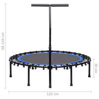 Trampolino da Fitness con Manico 122 cm 92490