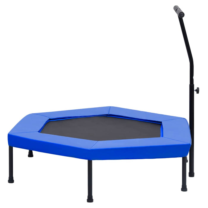 Trampolino con Manico e Tappetino di Sicurezza Esagonale 122 cm 92491