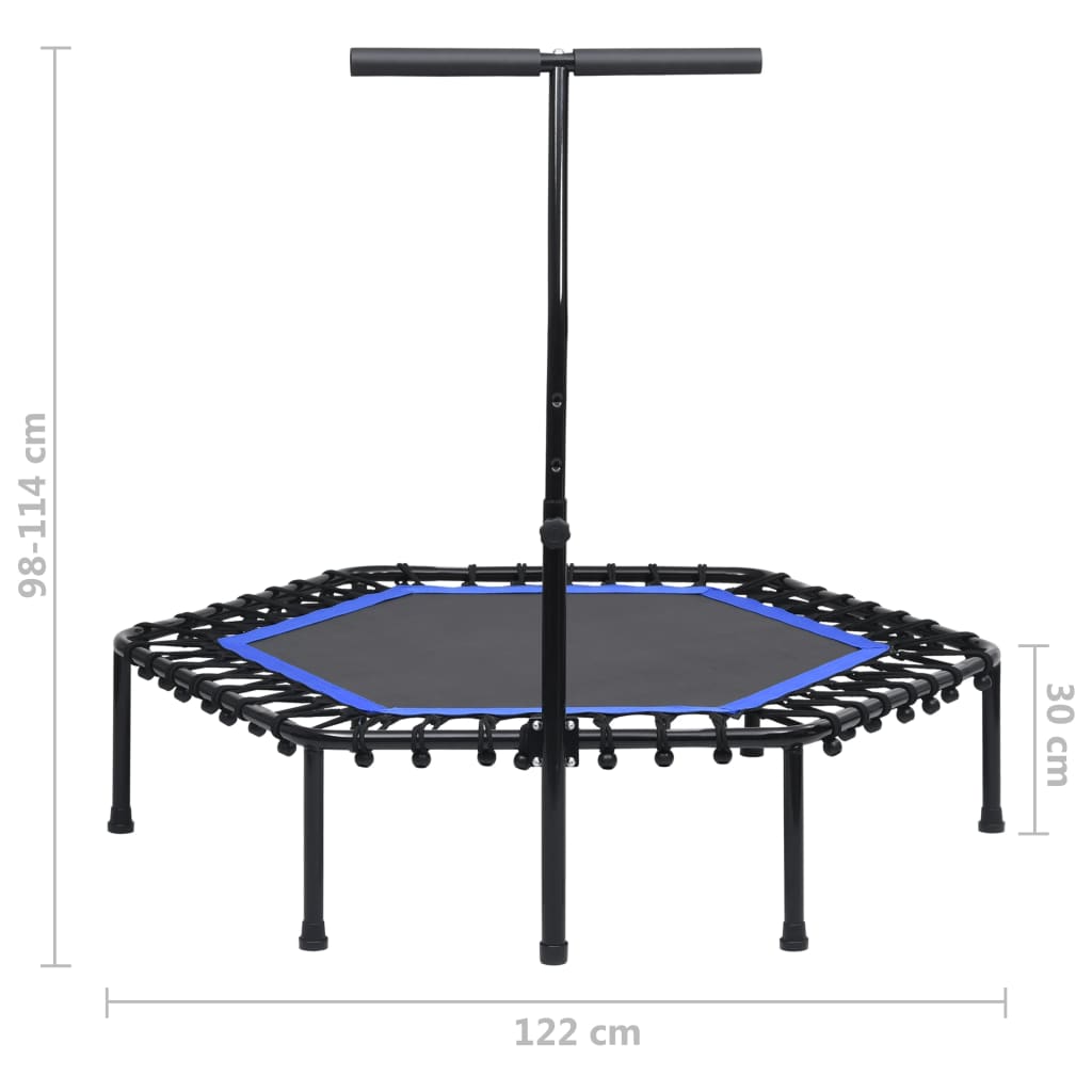 Trampolino da Fitness con Manico 122 cm 92492