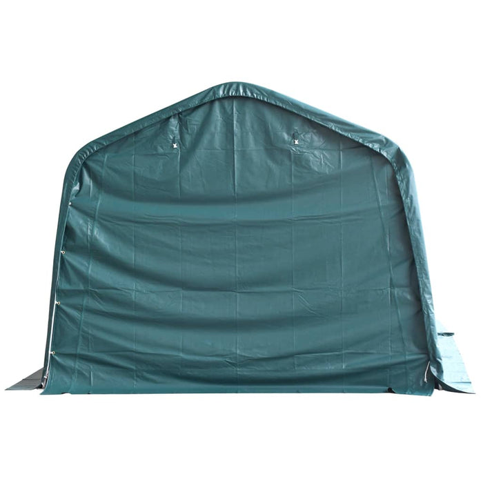 Tendone Bestiame Rimovibile PVC 550 g/m² 3,3x4,8 m Verde Scuro