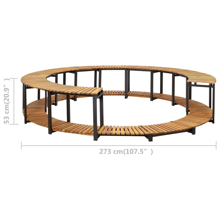 Bordo per Spa 273x53 cm in Legno Massello d'Acacia 310091