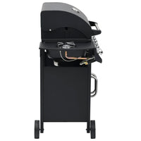 Barbecue e Griglia a Gas 4+1 Fornelli Nero in Acciaio cod mxl 9891