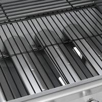 Barbecue e Griglia a Gas 4+1 Fornelli Argento in Acciaio Inox 310109