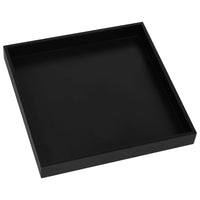 Tavolino Laterale Nero e Oro 38x38x38,5 cm in MDF 322799