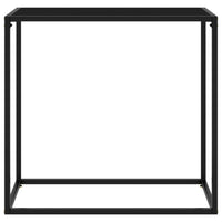 Tavolo Consolle Nero 80x35x75 cm in Vetro Temperato cod mxl 5582