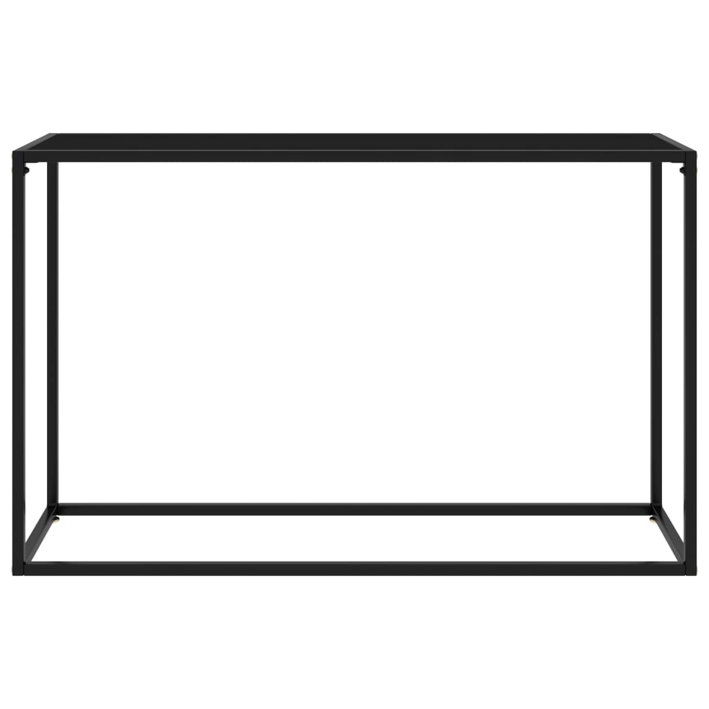 Tavolo Consolle Nero 120x35x75 cm in Vetro Temperato cod mxl 11618