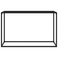 Tavolo Consolle Nero 120x35x75 cm in Vetro Temperato cod mxl 11618