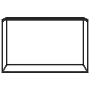 Tavolo Consolle Nero 120x35x75 cm in Vetro Temperato cod mxl 11618