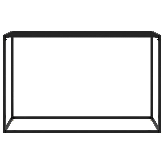 Tavolo Consolle Nero 120x35x75 cm in Vetro Temperato cod mxl 11618