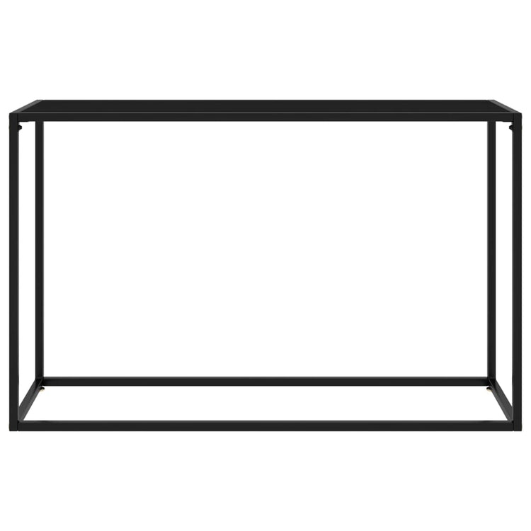 Tavolo Consolle Nero 120x35x75 cm in Vetro Temperato cod mxl 11618