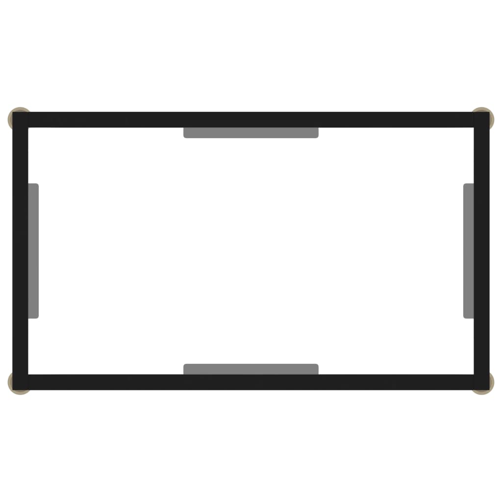 Tavolo Consolle Trasparente 60x35x75 cm in Vetro Temperato cod mxl 78052